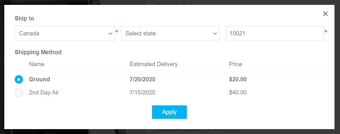 Estimation Canada