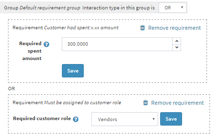 Group requirements